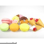Iwako Japanese Erasers 10pcs. Macaroons Donuts Wafflecorn  B00540DWBK